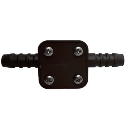 Check valve for water pump, camping boiler installation