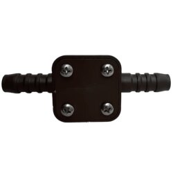 Check valve for water pump, camping boiler installation