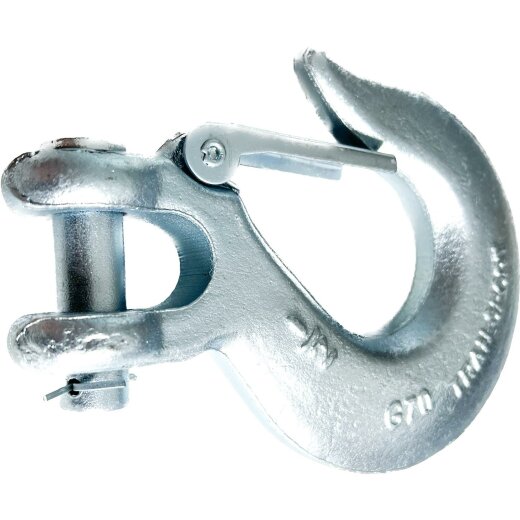 Hook with 1/2&quot; latch for Pundmann 42.3 kN - 51 kN winches, TS 9500 - 11500 SR, TSI SR, Talon 9500 - 12500 SR, Talon 14 - 18