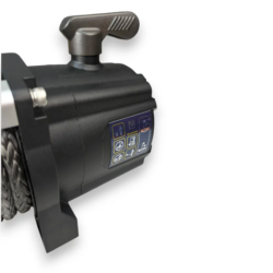 PUNDMANN - 44.5kN-PR-SM-12V-CE SYNT, 4537 kg, synthetic rope 25 m x 8.5 mm, standard drum, winch.