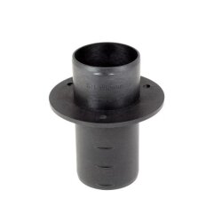 Hot air pipe connector 90 mm - wall passage