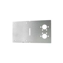 Curved stainless steel mounting bracket for yachts and boats