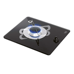 Square built-in cooktop "Gas on Glass" with 1...