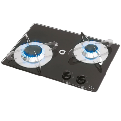 Rectangular built-in cooktop "Gas on Glass"...