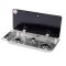 Gas stove CAN FC1350 with glass lid, 3 burners, for camper/boat
