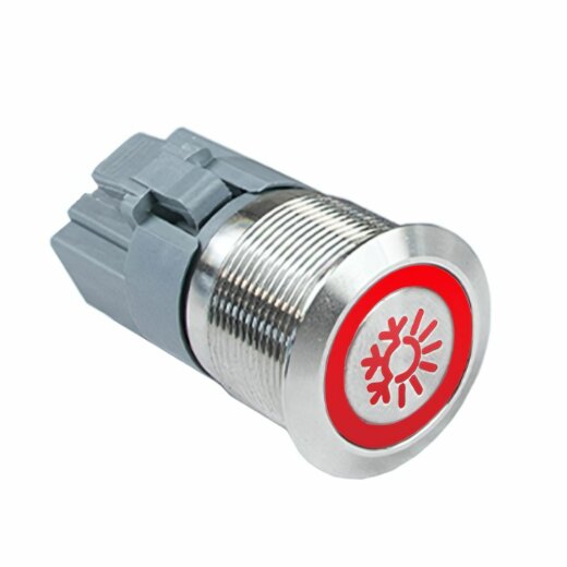 Przycisk sterowania Push Control, gwint 12 mm, złącze okrągłe