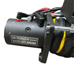 Hi-Torque - 53.38 kN-SM-12V-CE SYNT, 5443 kg, Synthetic Rope 26 m x 9.2 mm, Standard Drum, Winch