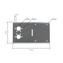 Flat mounting plate for air parking heaters (2kW / 4kW)